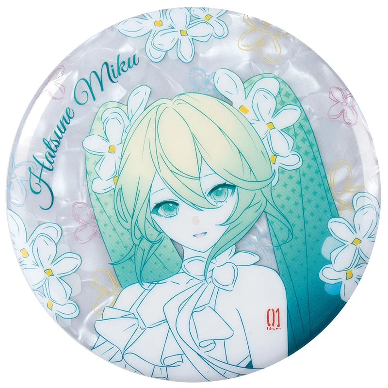 Hatsune Miku - Summer Blossom Series White Porcelain Badge Moeyu