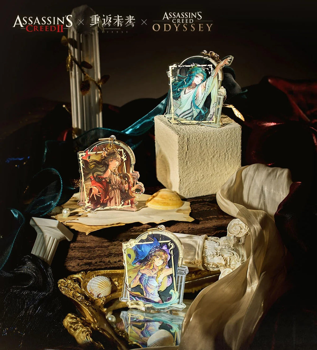 Reverse: 1999 - Soaring Over Mount Olympus Double Sided Acrylic Charm BLUEPOCH