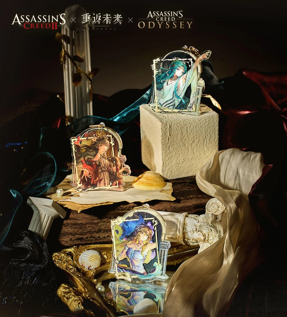 Reverse: 1999 - Soaring Over Mount Olympus Double Sided Acrylic Charm BLUEPOCH