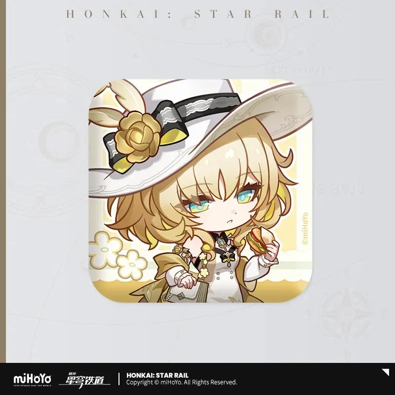 Honkai: Star Rail - Aglaea & Tribbie Express Travel Notes Chibi Badge miHoYo