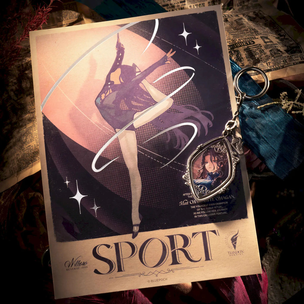 Reverse: 1999 - Wings Unfurled Series Willow Magazine Clipping & Metal Bag Charm BLUEPOCH