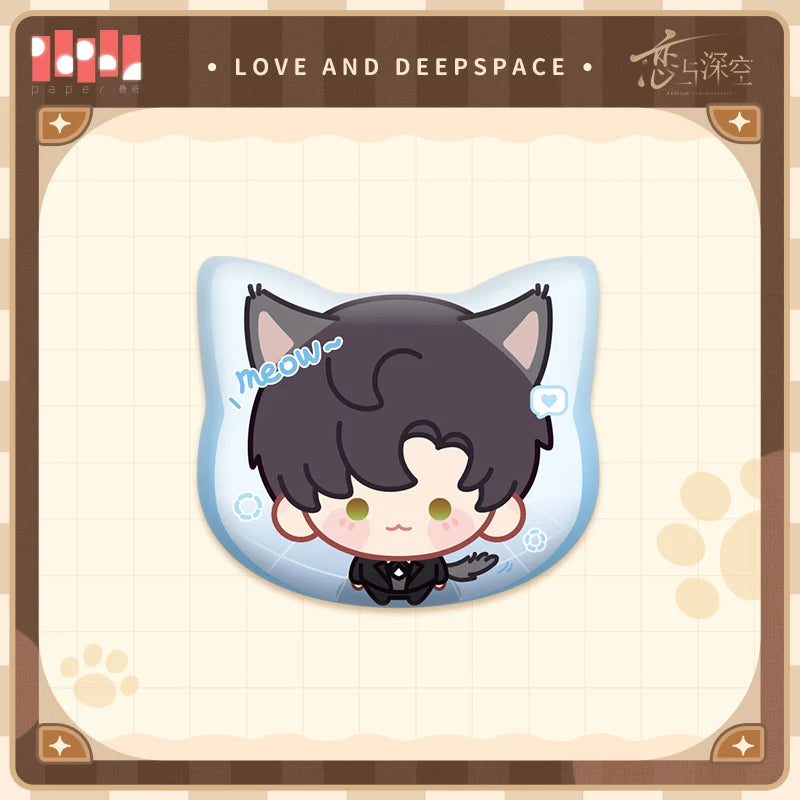 Love and Deepspace - Your Cat Misses You Series Chibi Badge InFold Games