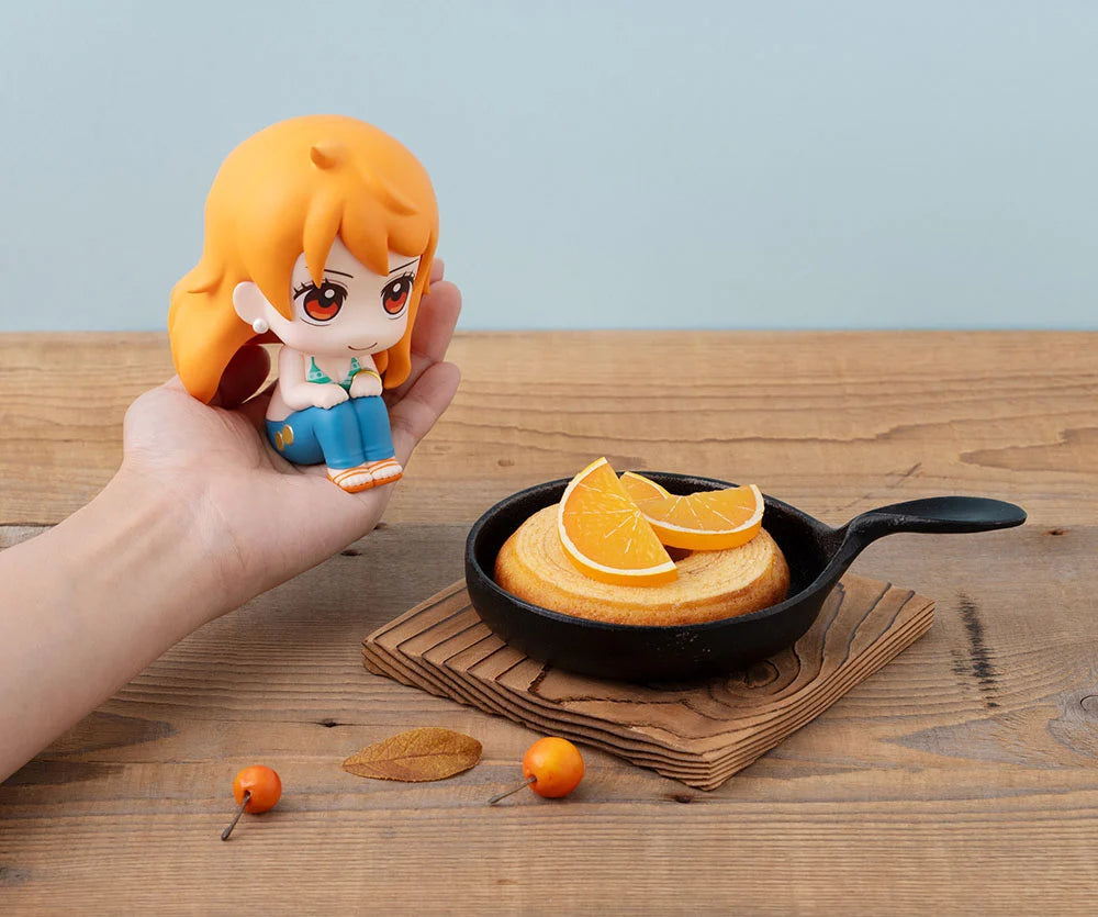One Piece - Sanji & Nami Set [with Cloche & Orange] Look Up Mini Figure Megahouse