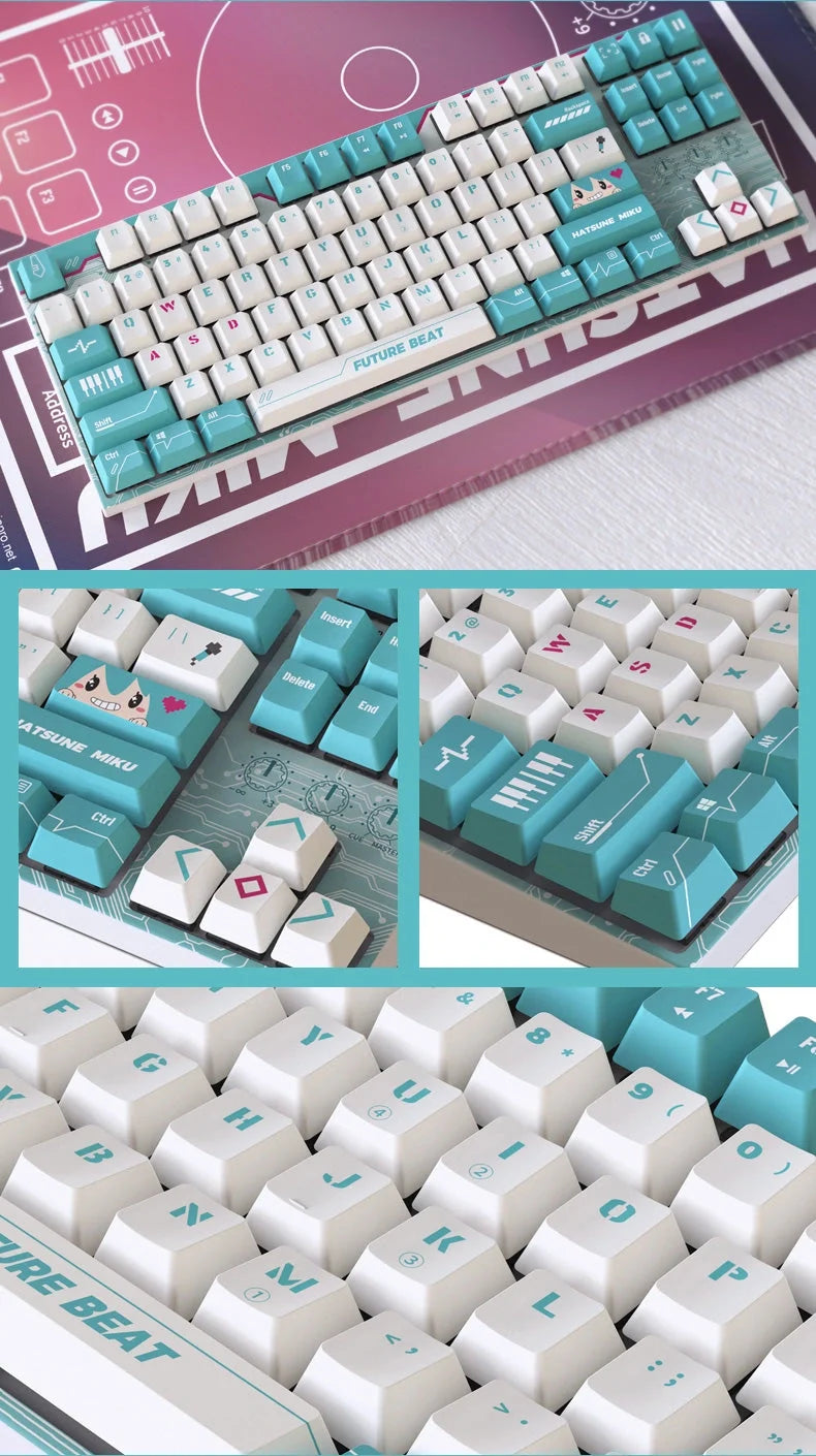 Hatsune Miku - Future Beat Varmilo Mechanical Keyboard Moeyu