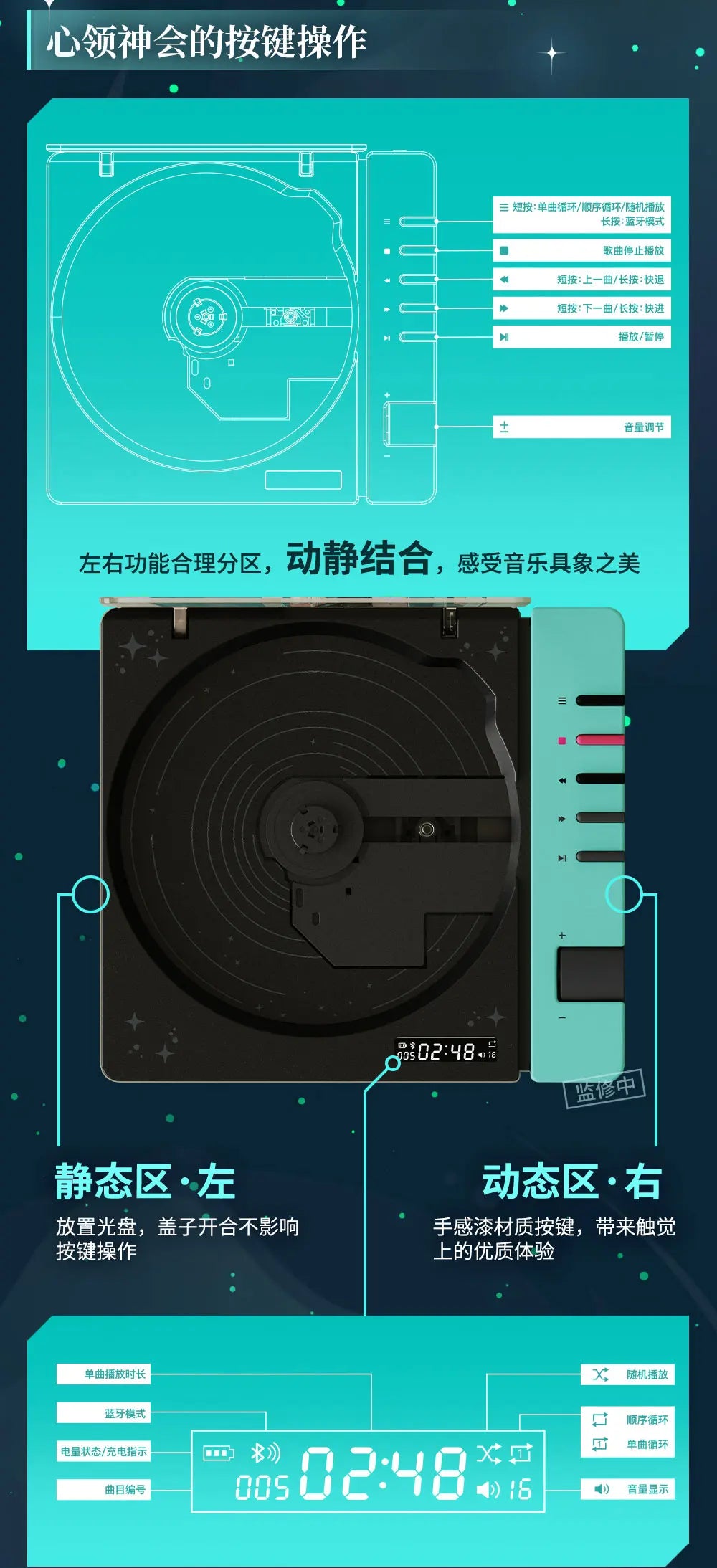 Hatsune Miku - Hatsune Miku 16th Anniversary CD Player BEMOE