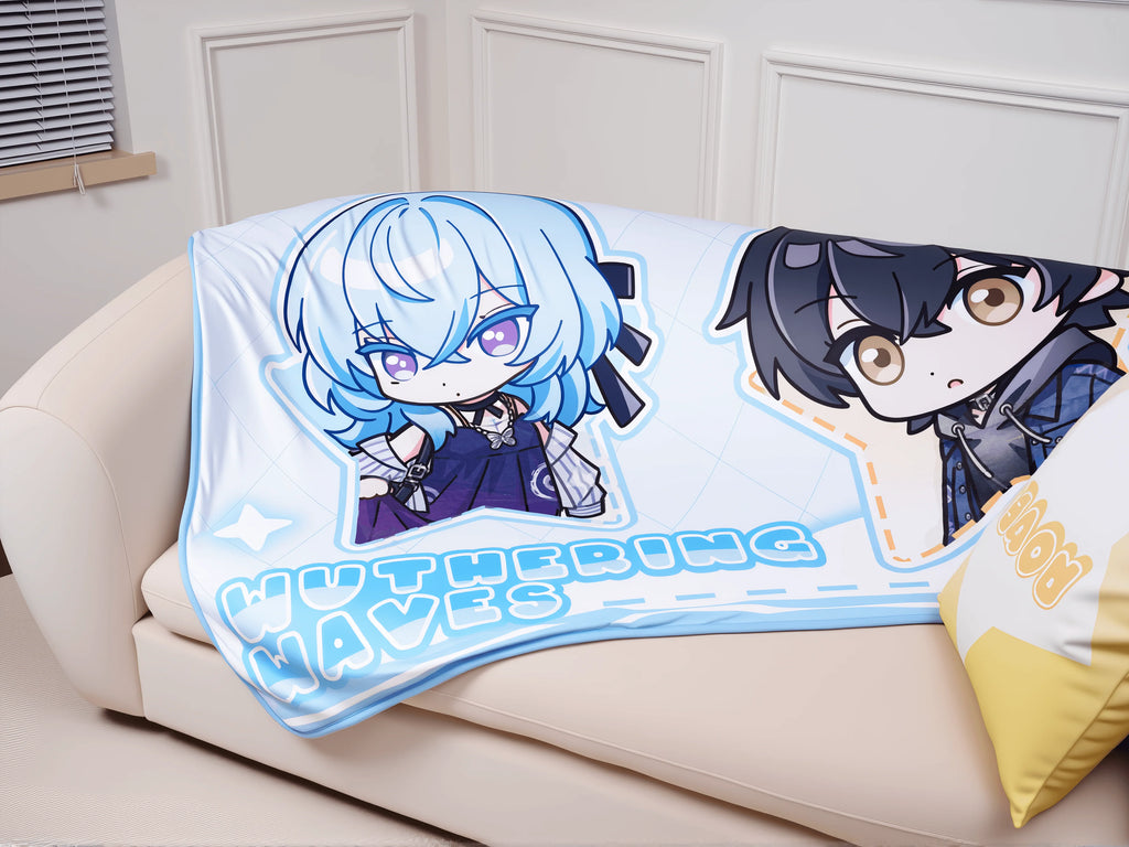 Wuthering Waves - Focused Freeze Series Chibi Character Blanket Karasumaya