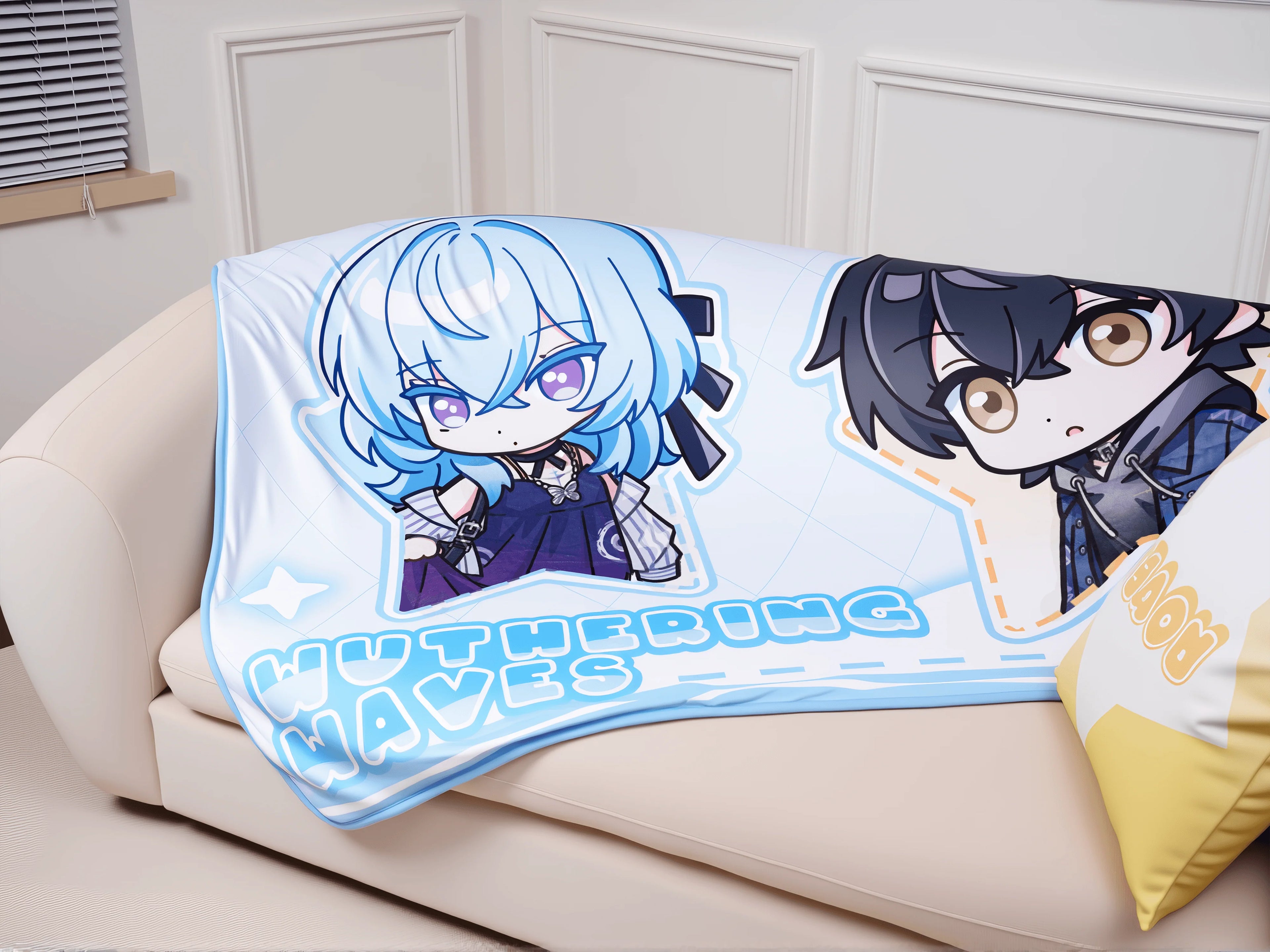 Wuthering Waves - Focused Freeze Series Chibi Character Blanket Karasumaya