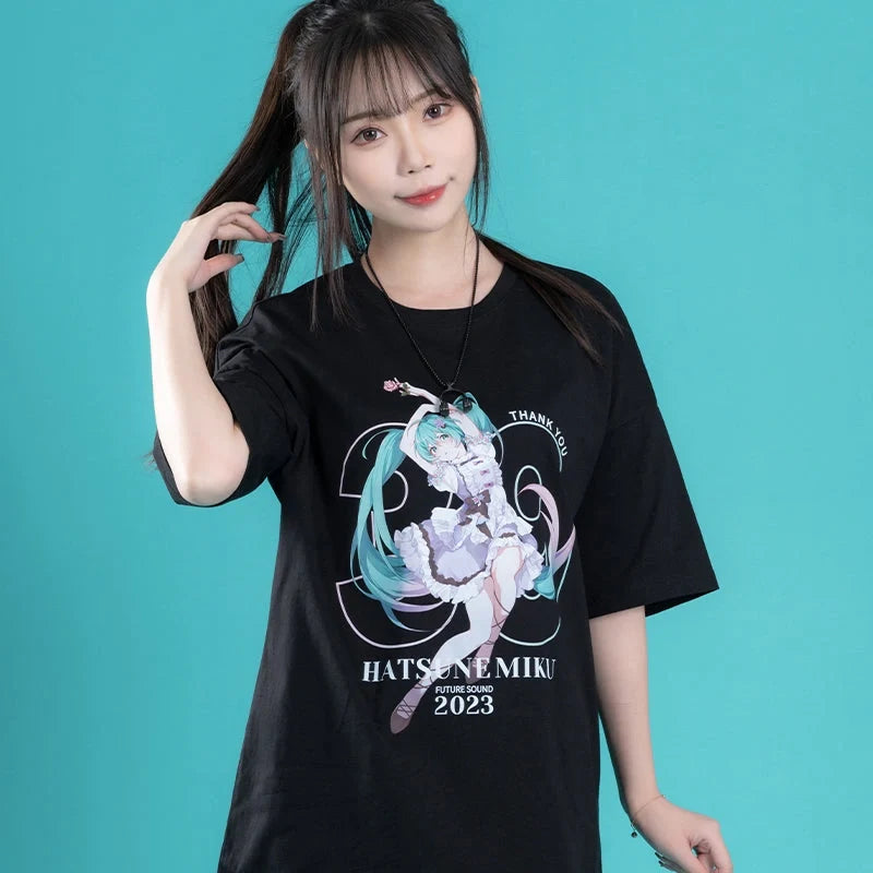 Hatsune Miku - Hatsune Miku 39 Language Of Flowers T-Shirt Moeyu