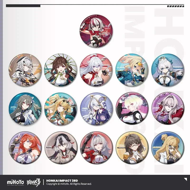 Honkai Impact 3rd - Part 2 Character Illustration Series Badge miHoYo