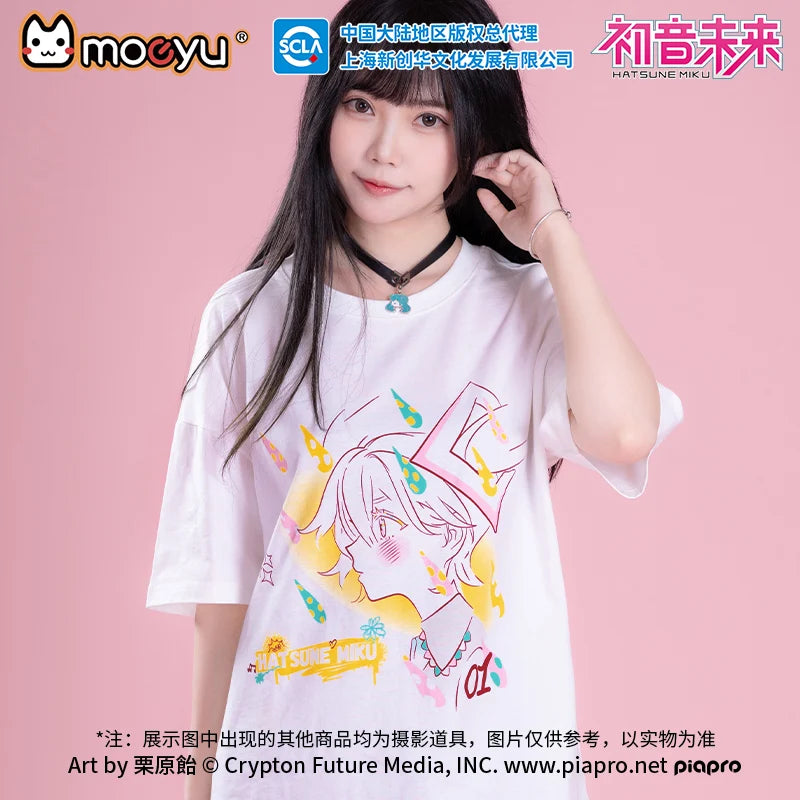 Hatsune Miku - Hatsune Miku Psywave Invasion T-Shirt Moeyu