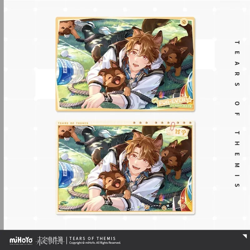 Tears of Themis - My Fur-ever Schoolmale Series Commemorative Card & Flash Card Set miHoYo