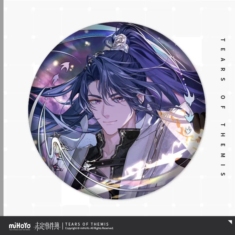 Tears of Themis - Red Dust Together For Long Life Series Tinplate Badge miHoYo