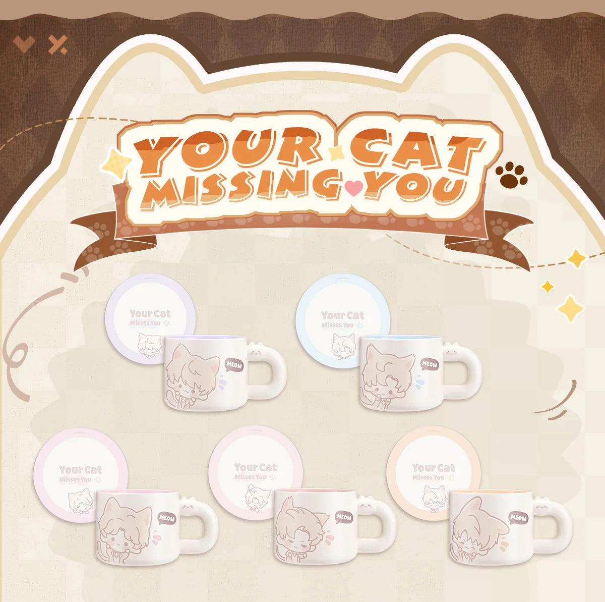 Love and Deepspace - Your Cat Misses You Series Mug InFold Games