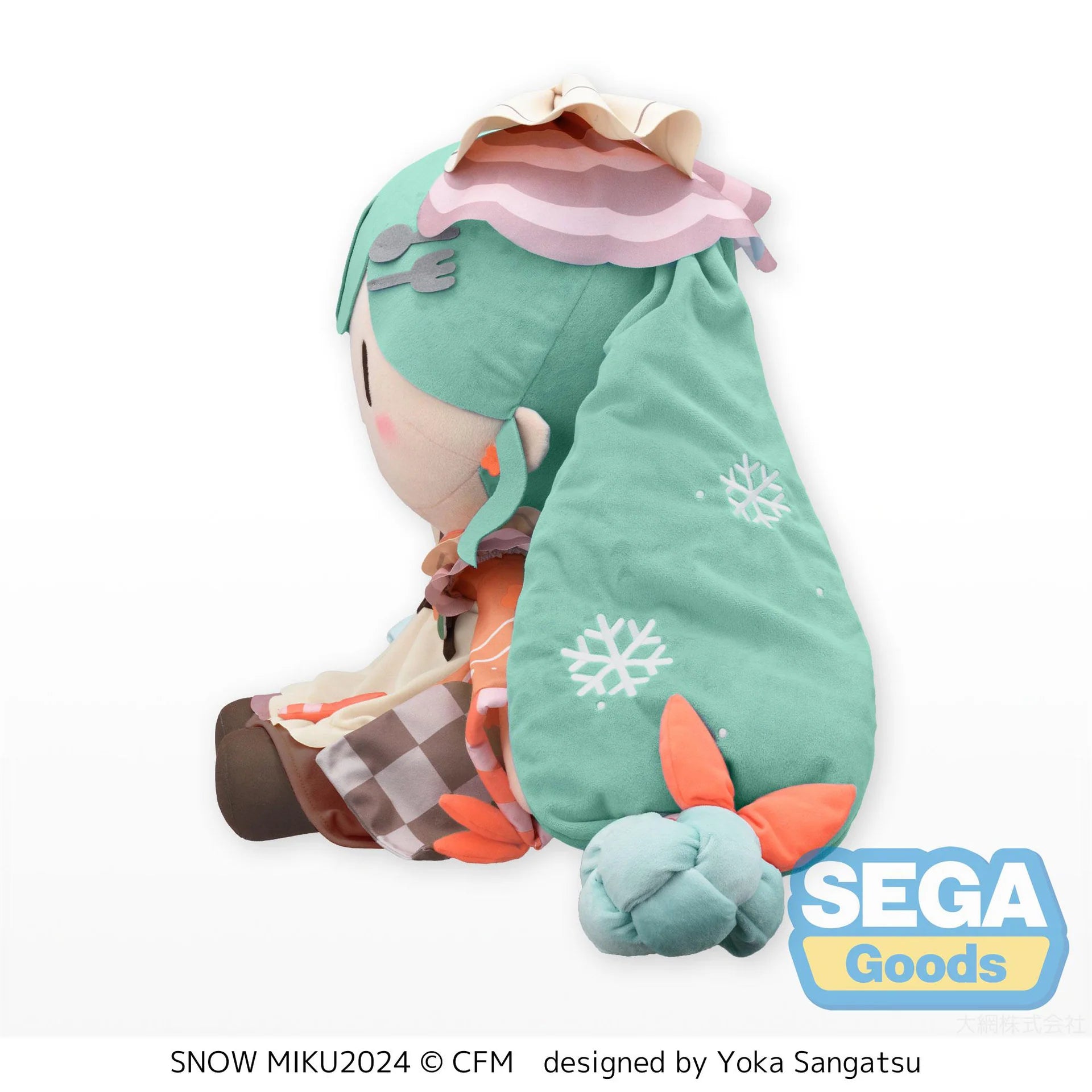 Hatsune Miku - Snow Miku (2024 Ver.) Dodeka Jumbo Plushie SEGA