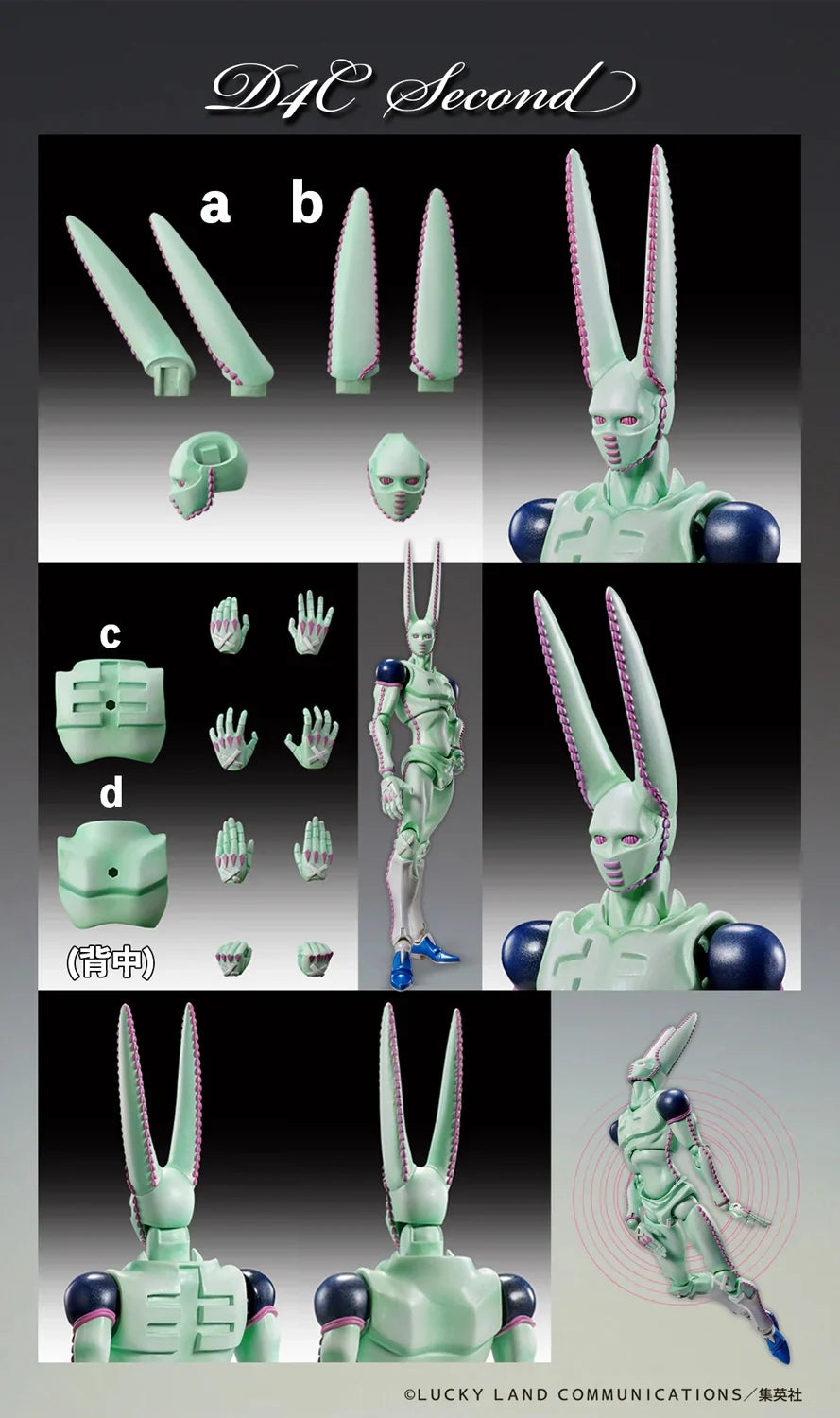 JOJO'S BIZARRE ADVENTURE Part7 [Steel Ball Run] - D4C (Second Ver.) Super Action Figure Medicos Entertainments