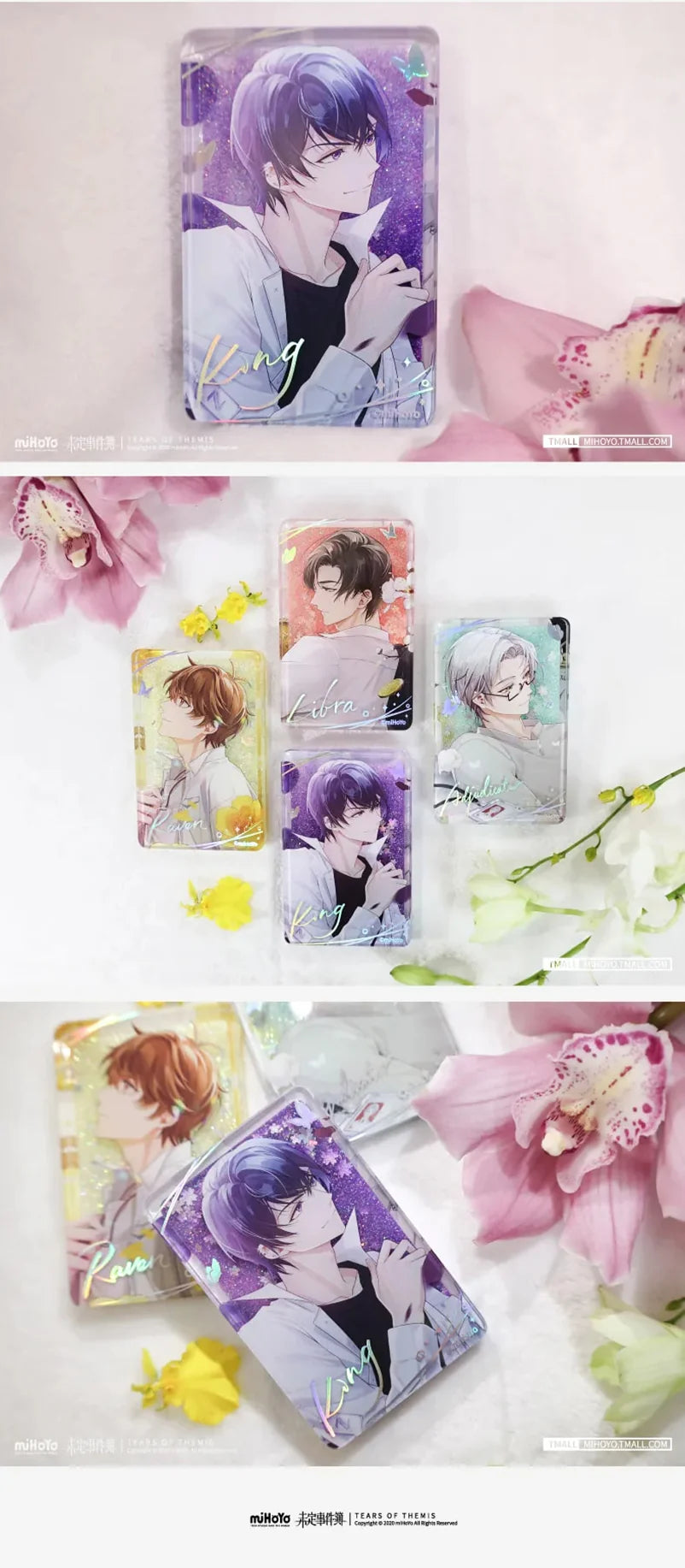 Tears of Themis - Flower Language Series Quicksand Acrylic Blocks miHoYo