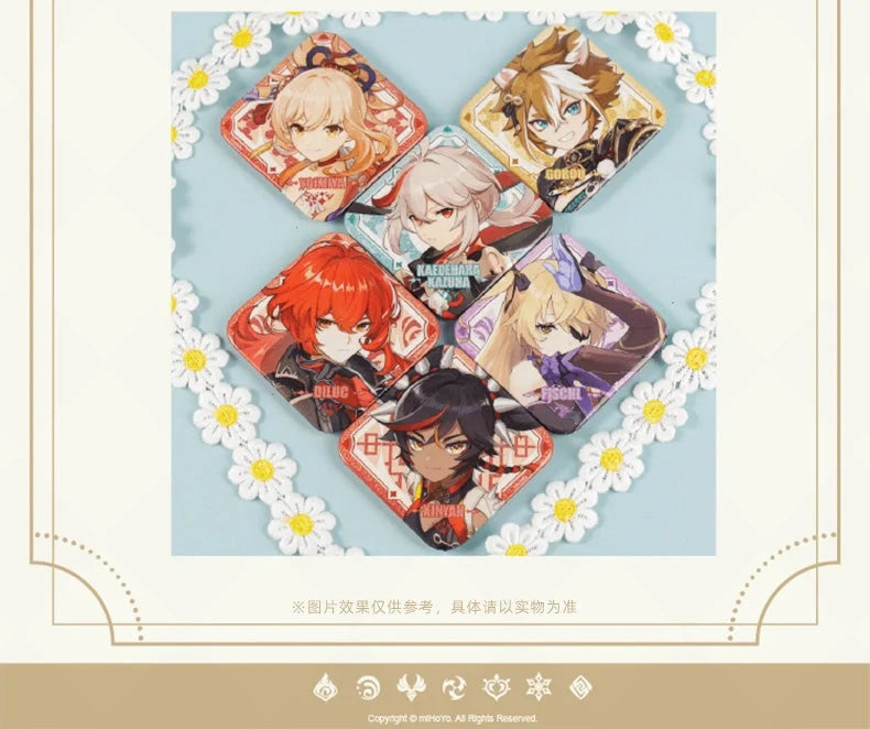 Genshin Impact - IPSTAR Cafe Collab Square Character Badge miHoYo