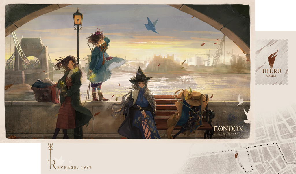 Reverse: 1999 - London Dawning Series Illustration Postcard Pack BLUEPOCH