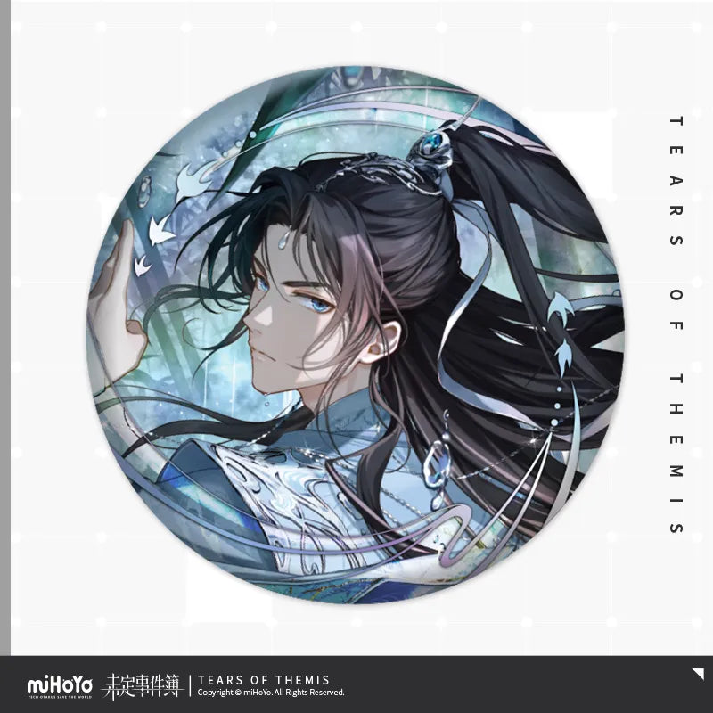 Tears of Themis - Red Dust Together For Long Life Series Tinplate Badge miHoYo
