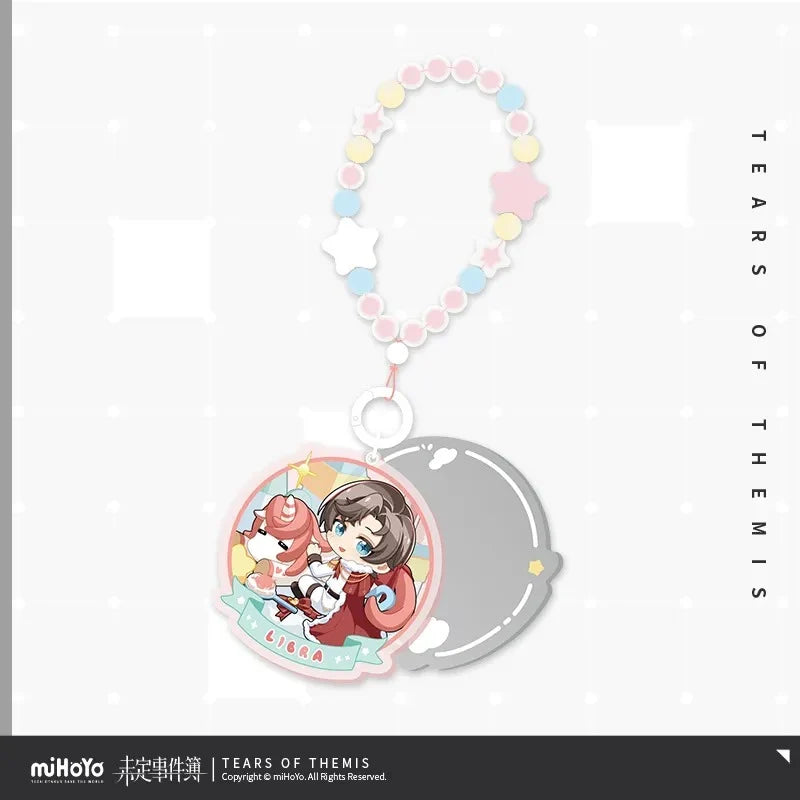 Tears of Themis - Dream Cloud Unicorn Series Acrylic Hand Mirror Keychain miHoYo