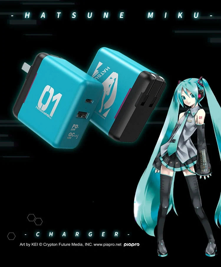 Hatsune Miku - Hatsune Miku 38W PD+QC Charger Moeyu