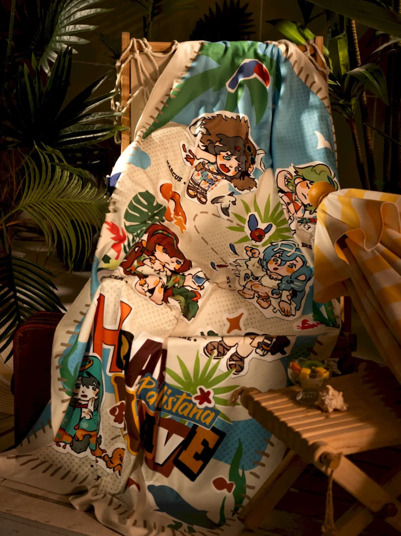 Reverse: 1999 - Between Sand And Spume Series Multi Beach Towel BLUEPOCH