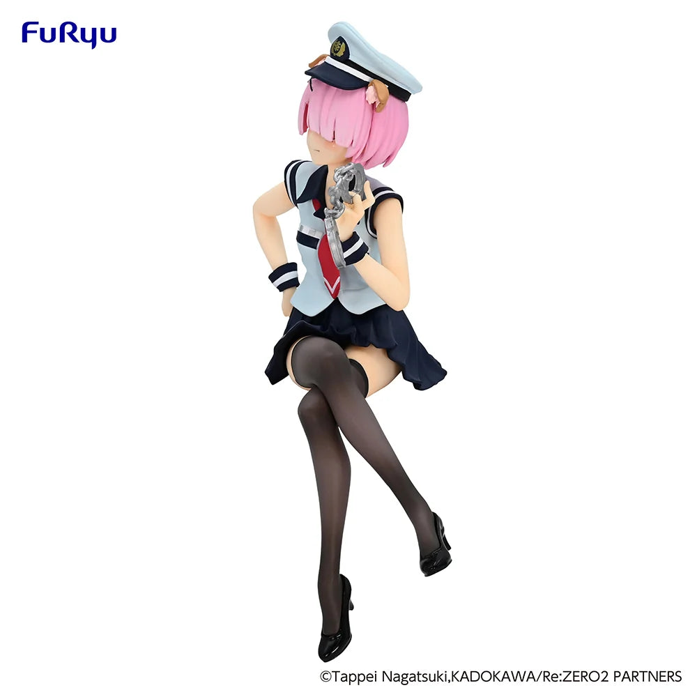 Re:ZERO Starting Life in Another World - Ram(Police Officer Cap with Dog Ears Ver.) Noodle Stopper Prize Figure FuRyu Corporation
