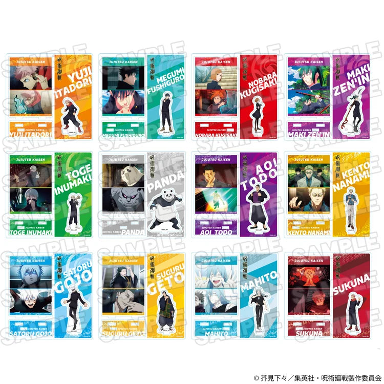 Jujutsu Kaisen - Yuji Itadori & Megumi Fushiguro & Nobara Kugisaki & Maki Zen'in & Toge Inumaki & Panda & Aoi Todo & Kento Nanami & Satoru Gojo & Suguru Geto & Mahito & Sukuna Acrylic Stand Good Smile Company