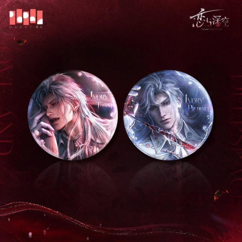 Love and Deepspace - Sylus Silverwing Fiend Series Badge InFold Games