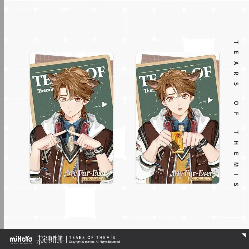 Tears of Themis - My Fur-ever Schoolmale Series Acrylic Photo Frame Commemorative Set miHoYo
