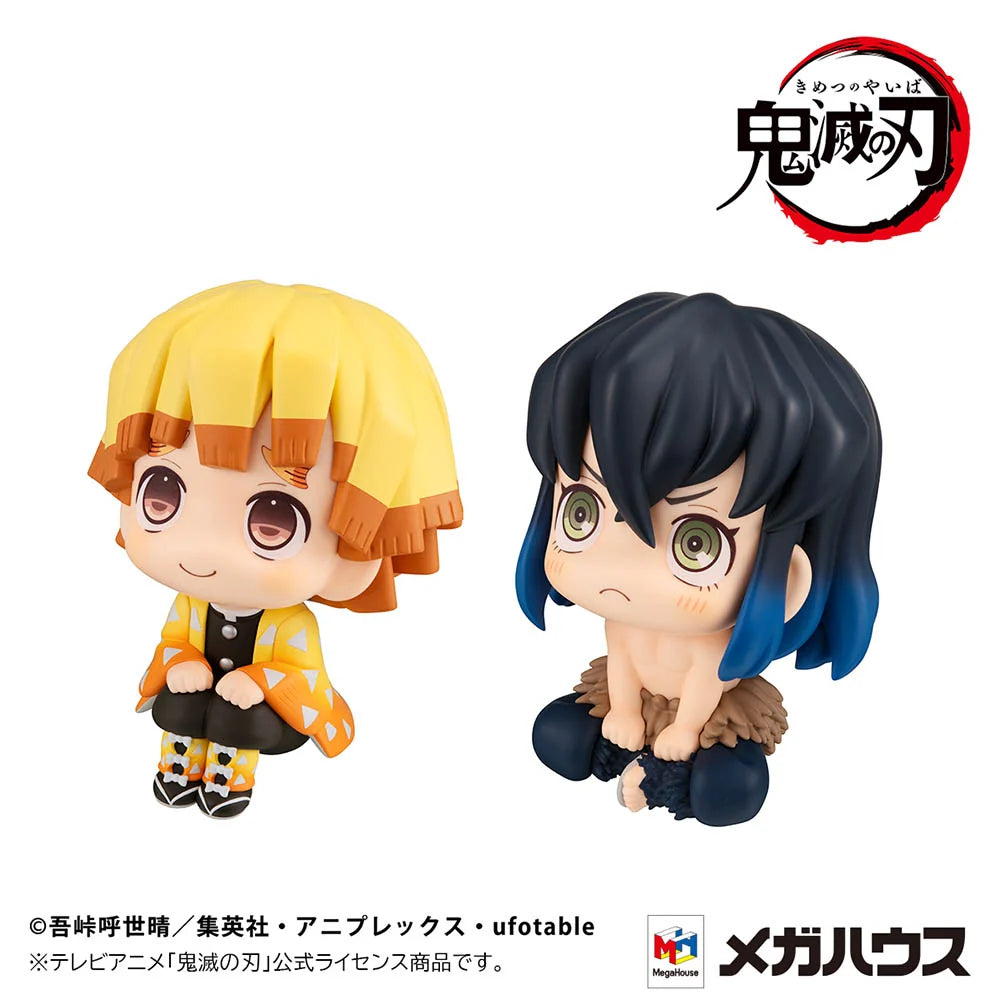 Demon Slayer: Kimetsu no Yaiba - Zenitsu Agatsuma (Smile Ver.) & Inosuke Hashibira (Bossy Ver.) [with gift] Lookup Mini Figure MegaHouse