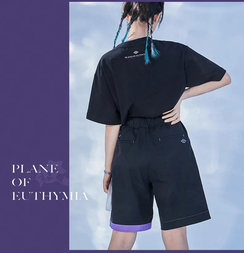 Genshin Impact - Raiden Shogun Character Black Shorts miHoYo