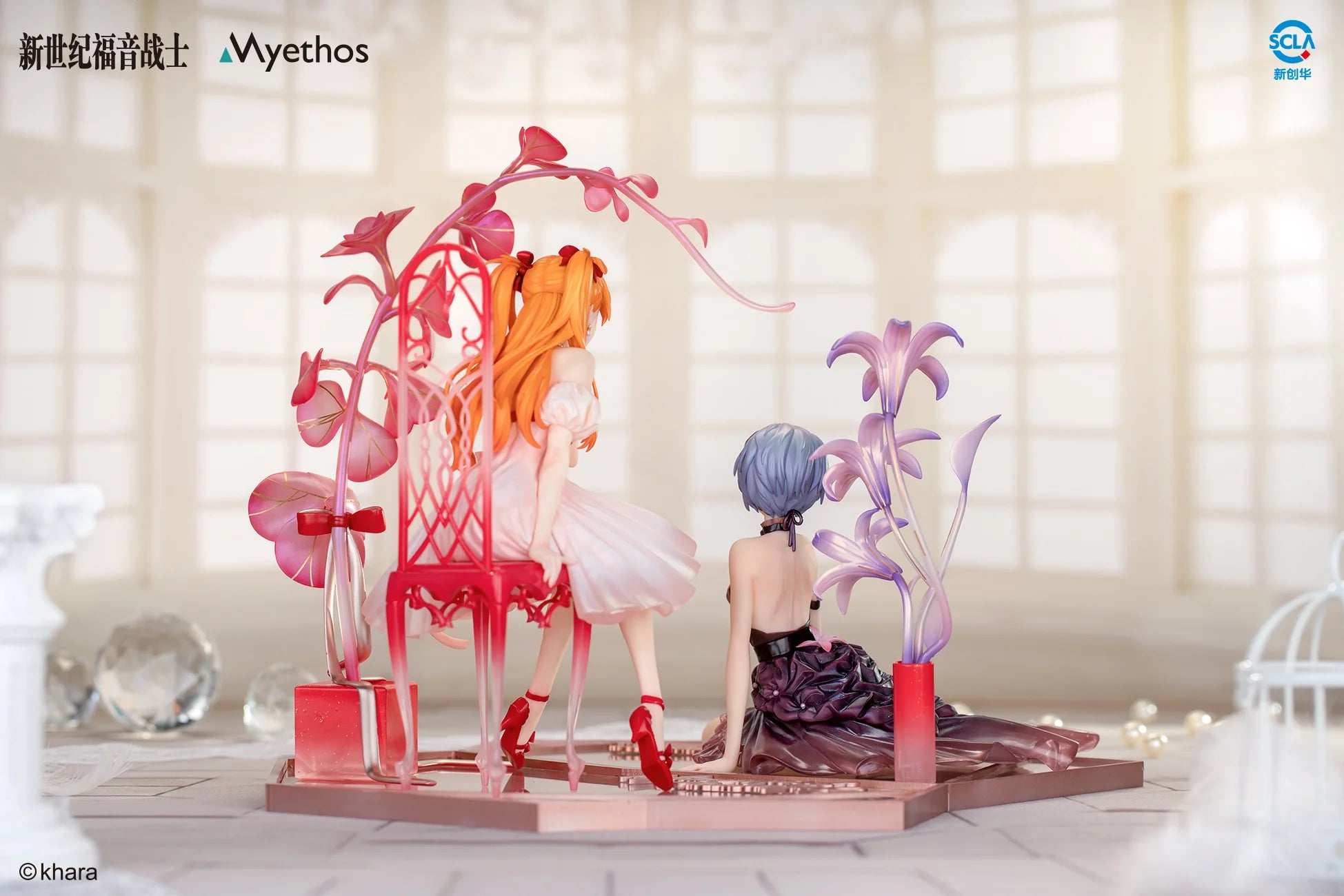 Neon Genesis Evangelion - Rei Ayanami&Asuka Shikinami Langley(Whisper of Flower Ver.) 1/7 Scale Figure Myethos