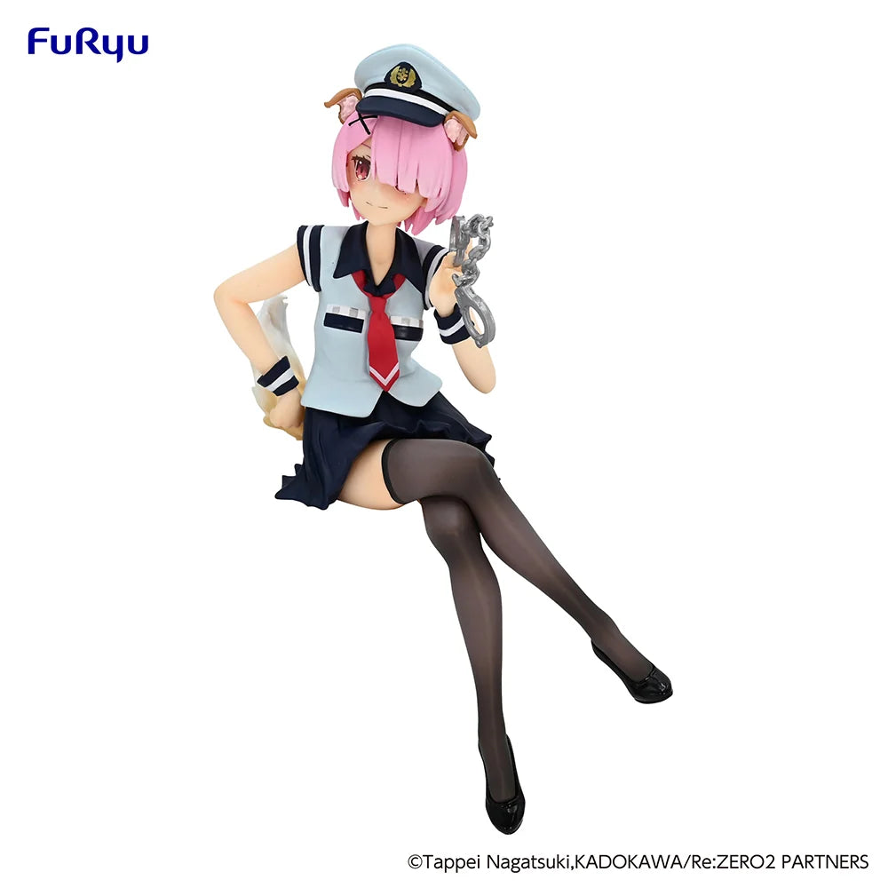 Re:ZERO Starting Life in Another World - Ram(Police Officer Cap with Dog Ears Ver.) Noodle Stopper Prize Figure FuRyu Corporation