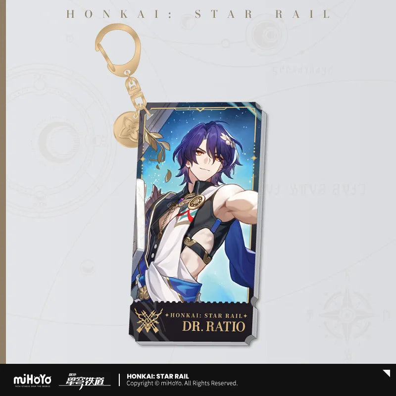 Honkai: Star Rail - The Hunt Path Character Acrylic Warp Artwork Acrylic Keychain miHoYo