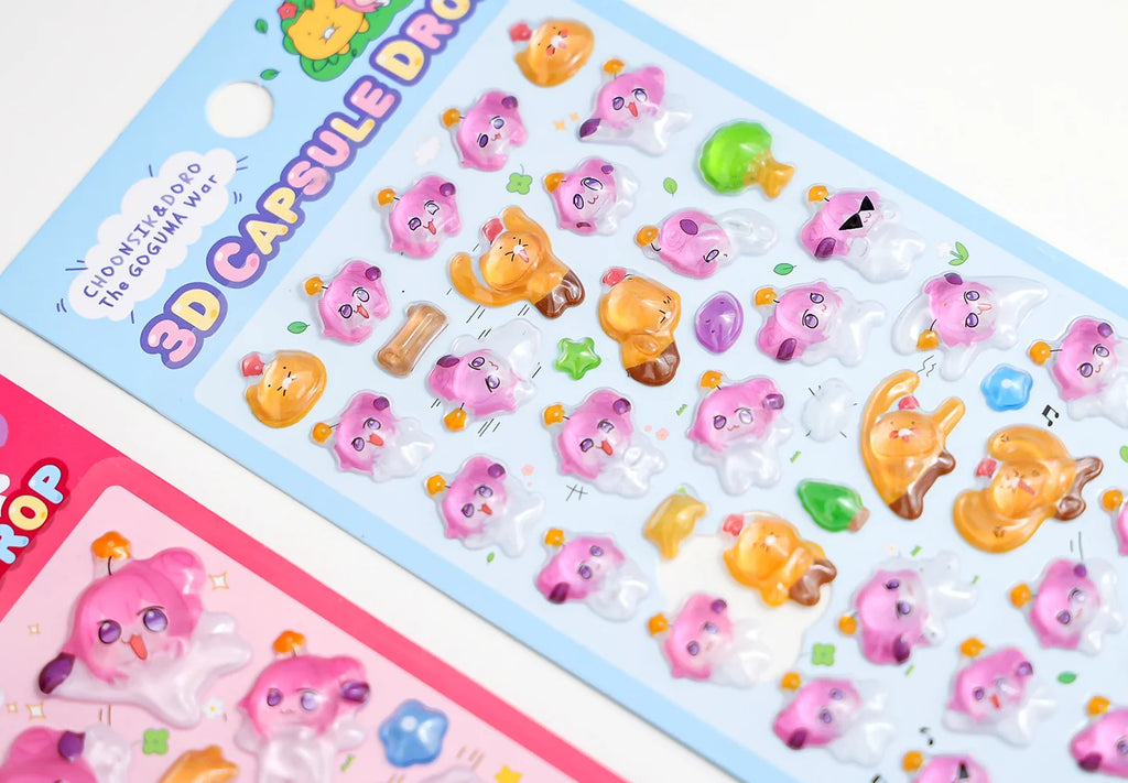 Goddess of Victory: Nikke - Doro＆Choonsik KAKAO FRIENDS Collab Series 3D Puffy Stickers GNF TOYZ