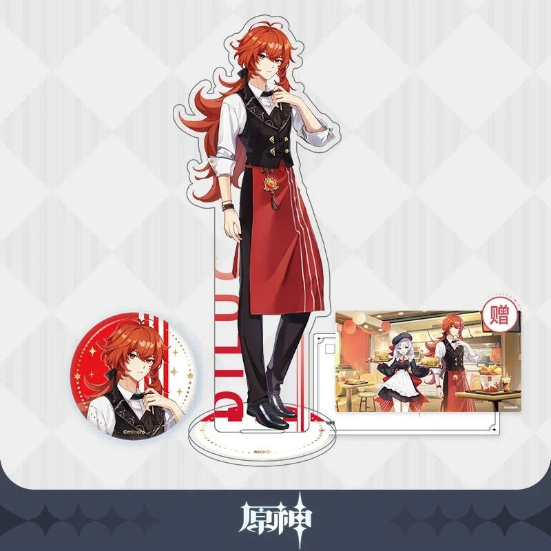 Genshin Impact - Outland Gastronomy Character Acrylic Stand & Badges miHoYo x KFC