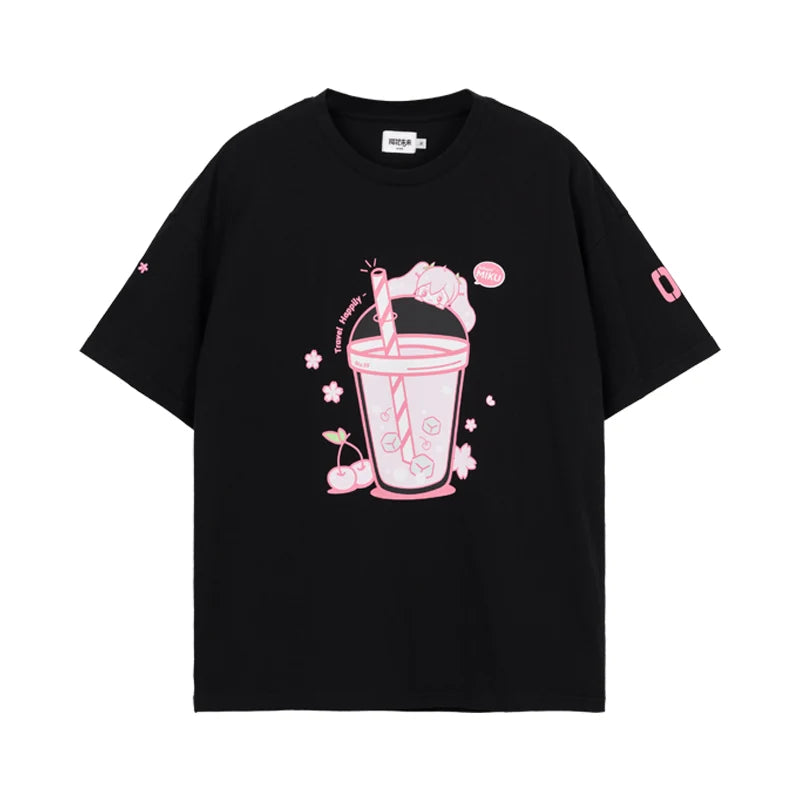Hatsune Miku - Sakura Miku Happy Trip T-Shirt Moeyu