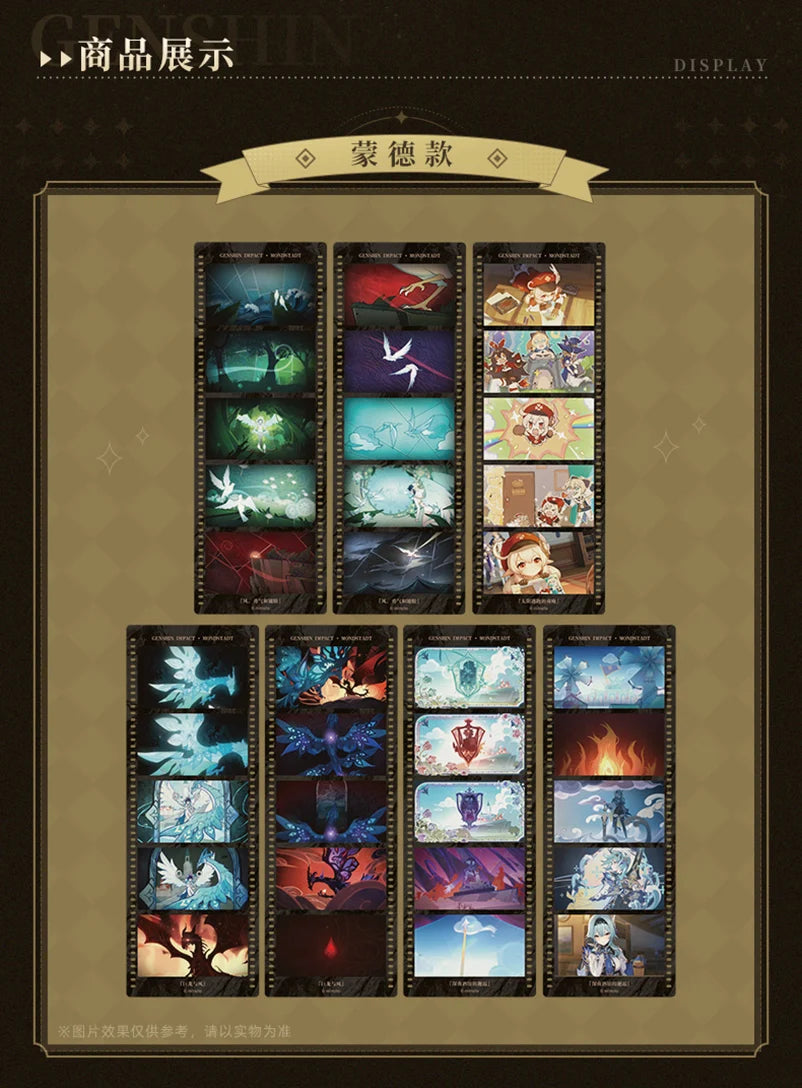 Genshin Impact - Earthly Glimpses Series Film Strip Style Bookmark Set miHoYo