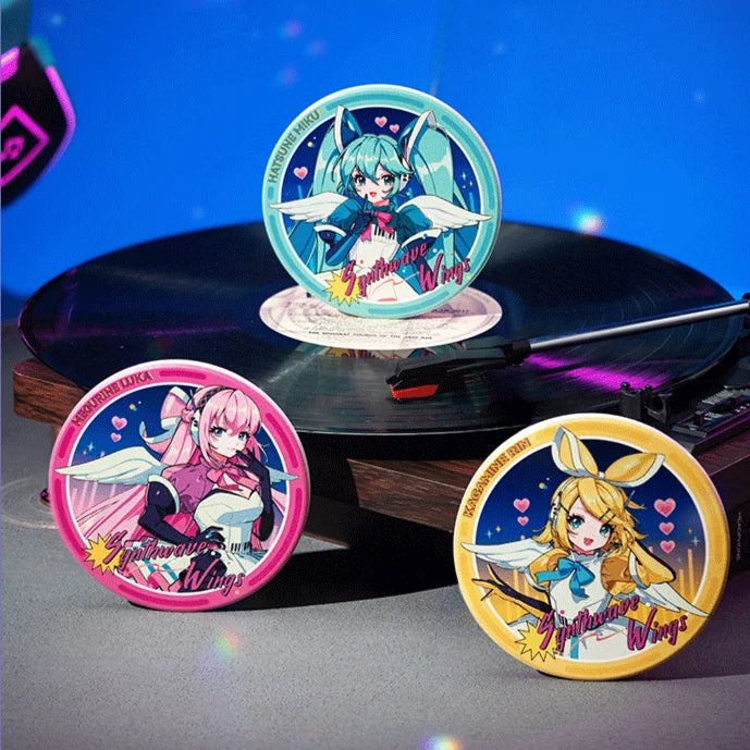 Vocaloid - Wings of the Synthwave Series Ceramic Coaster Moeyu