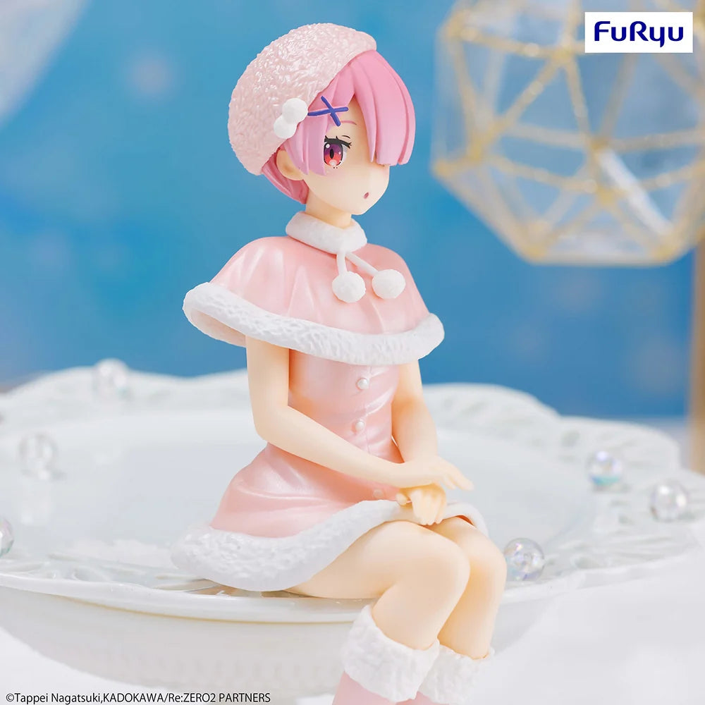 Re:ZERO Starting Life in Another World - Ram(Snow Princess Pearl Color Ver.) Noodle Stopper Prize Figure FuRyu Corporation