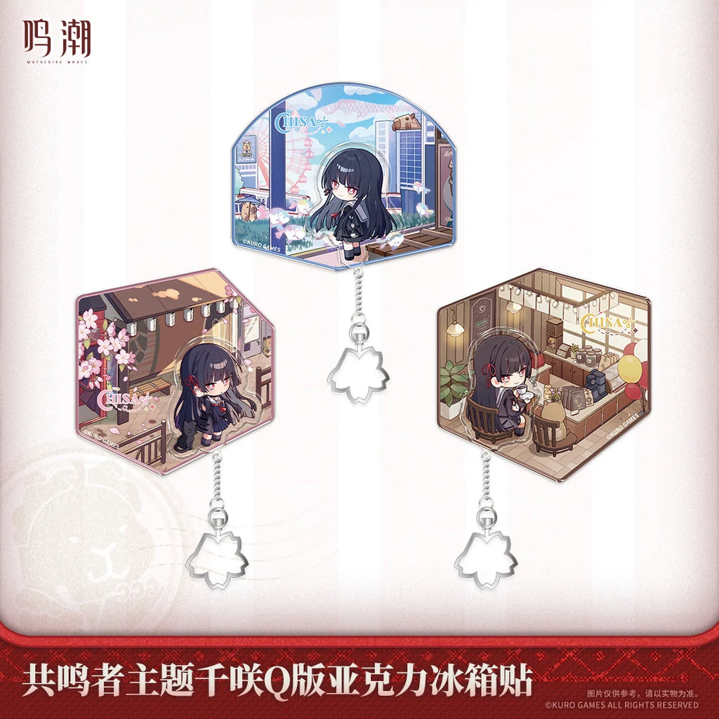 Wuthering Waves - Chisa Resonator Themed Chibi Acrylic Fridge Magnet KURO GAMES