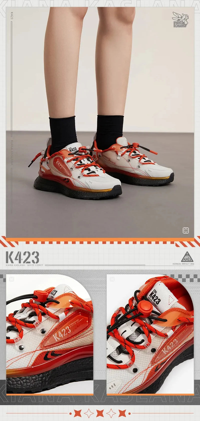 Honkai Impact 3rd - Kiana Kaslana Prodigal Girl Series Sneakers miHoYo