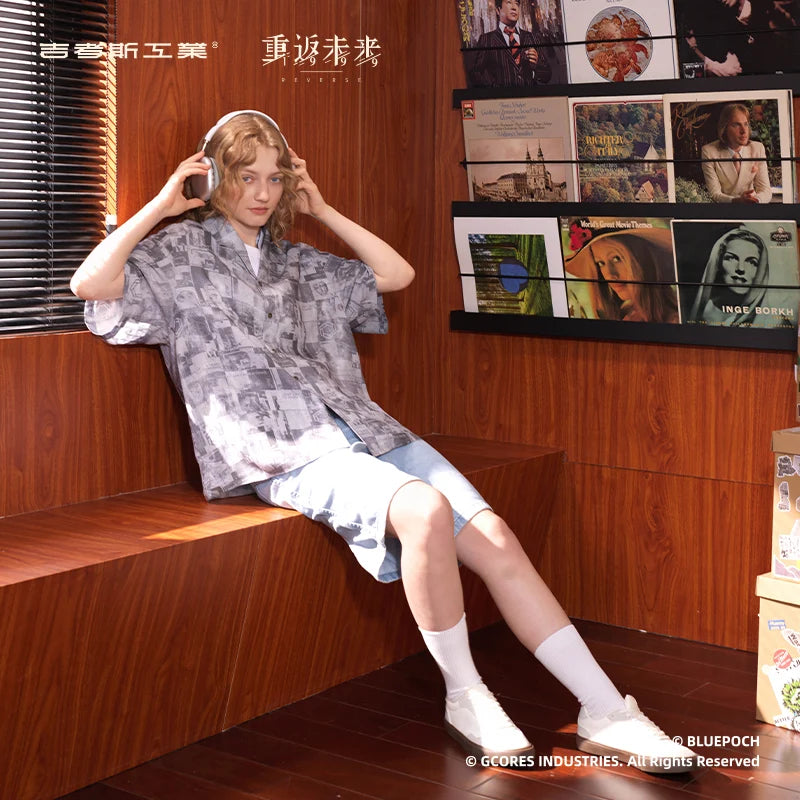 Reverse: 1999 - 6 Whither to Wander Printed Shirt BLUEPOCH