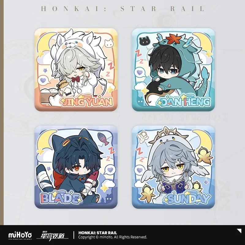 Honkai: Star Rail - Boys Dorm Series Chibi Square Badge miHoYo